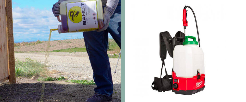 Bandit backpack sprayer and jug applications